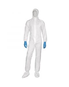 Deltaplus Disposable Coverall with Hood Type 5/6
