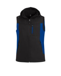 FHB JUSTUS Softshell Vest, korenblauw-zwart