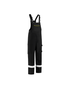Dapro Globe-Tech Multinorm Bib and Brace Overall - Size - Black/Hi-Vis Yellow - Flame-Retardant , Anti-Static , Welding , Arc Flash Protection and Chemical Resistant