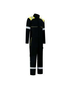 Dapro Globe-Tech Multinorm Overall - Size - Black/Hi-Vis Yellow - Flame-Retardant , Anti-Static , Welding , Arc Flash Protection and Chemical Resistant