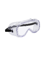 Satexo bril in economische stijl met indirecte ventilatie en lenzen van polycarbonaat